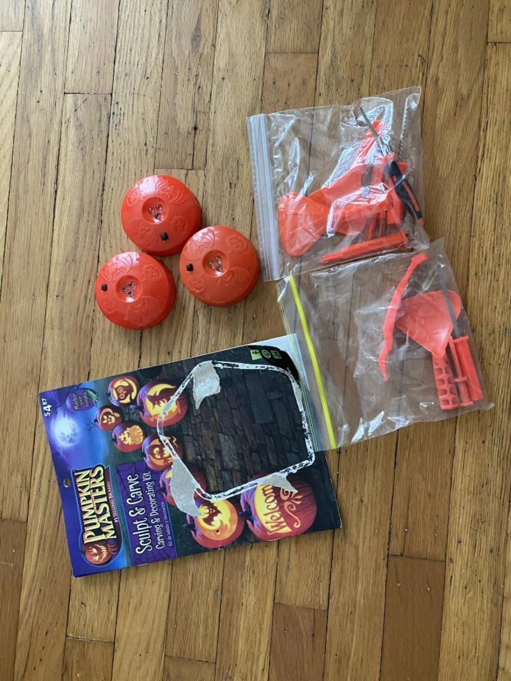 Pumpkin carving supplies
